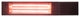 Infrared Heater With Gold Tube, Wall Mount With Remote Control