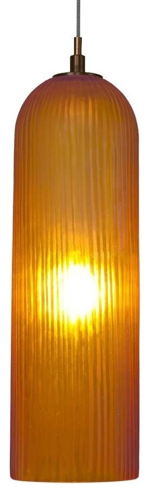 Light Low Voltage Pendant And Canopy Kit, Amber Bronze, Amber Bronze