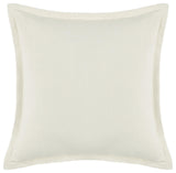 Amy 100% Linen 22" Square Throw Pillow by Kosas Home , Ivory