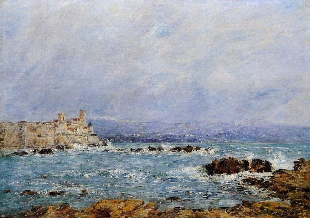 Eugene-Louis Boudin Antibes the Rocks of the Islet Wall Decal