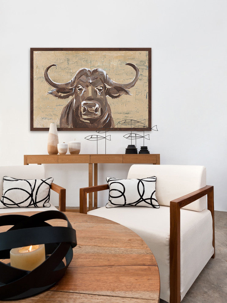 "No Bull" Framed Painting Print, 30"x20"