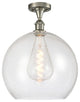 Innovations 516-1C-SN-G124-14-LED 1 Light Semi-Flush Mount, Brushed Satin Nickel