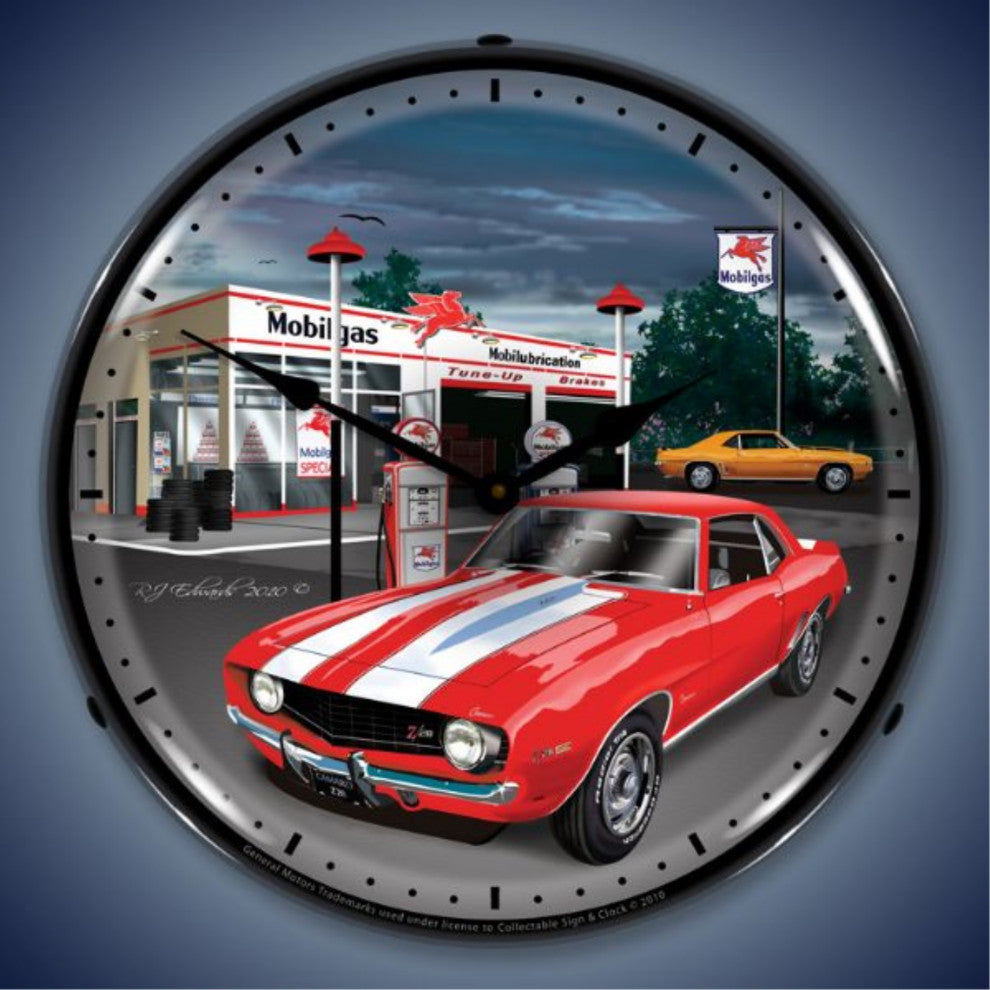GMRE1001235 1969 Camaro Mobilgas Clock