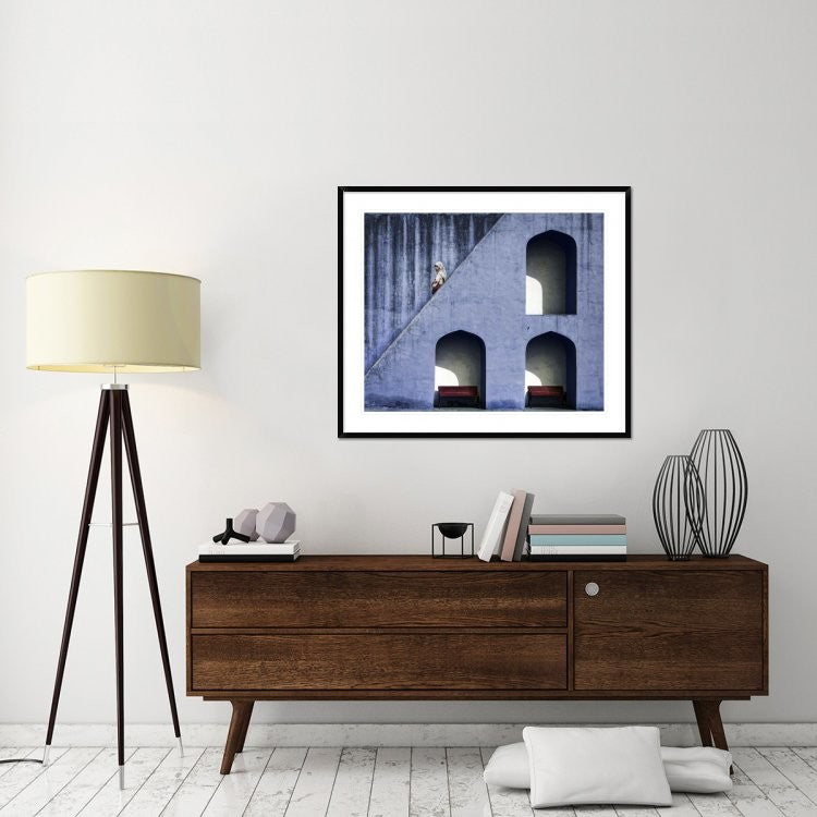 "The Emptiness Of Waiting" Framed Digital Print by Piet Flour, 44x37"