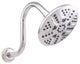 8" S-Shaped Shower Arm And Flange In Polished Chrome