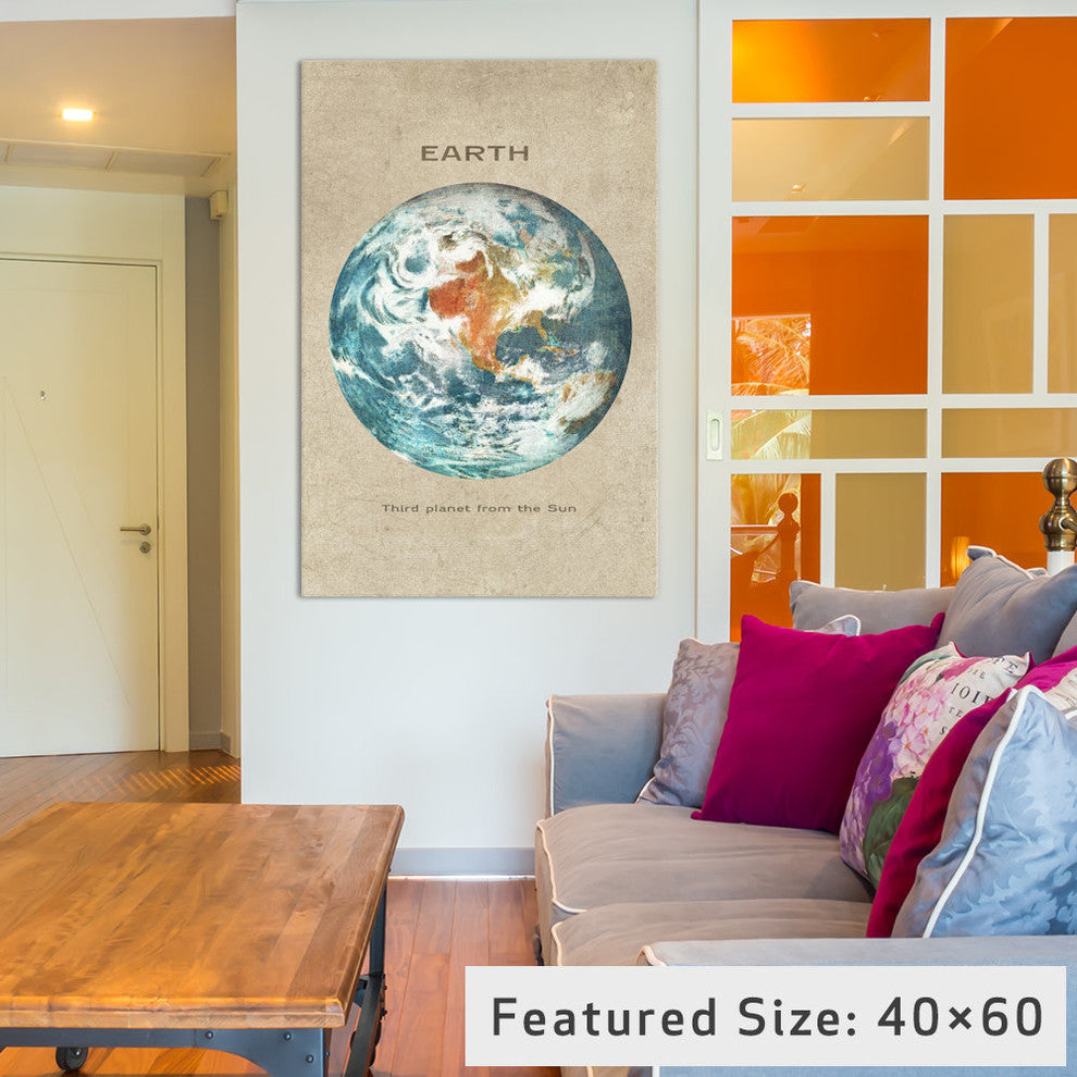 "Earth Portrait" by Terry Fan, 40x26x1.5
