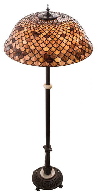 62 High Fishscale Floor Lamp