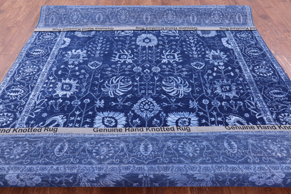 Persian Hand-Knotted Wool & Silk Rug 8' 2" X 10' 1" - Q13693