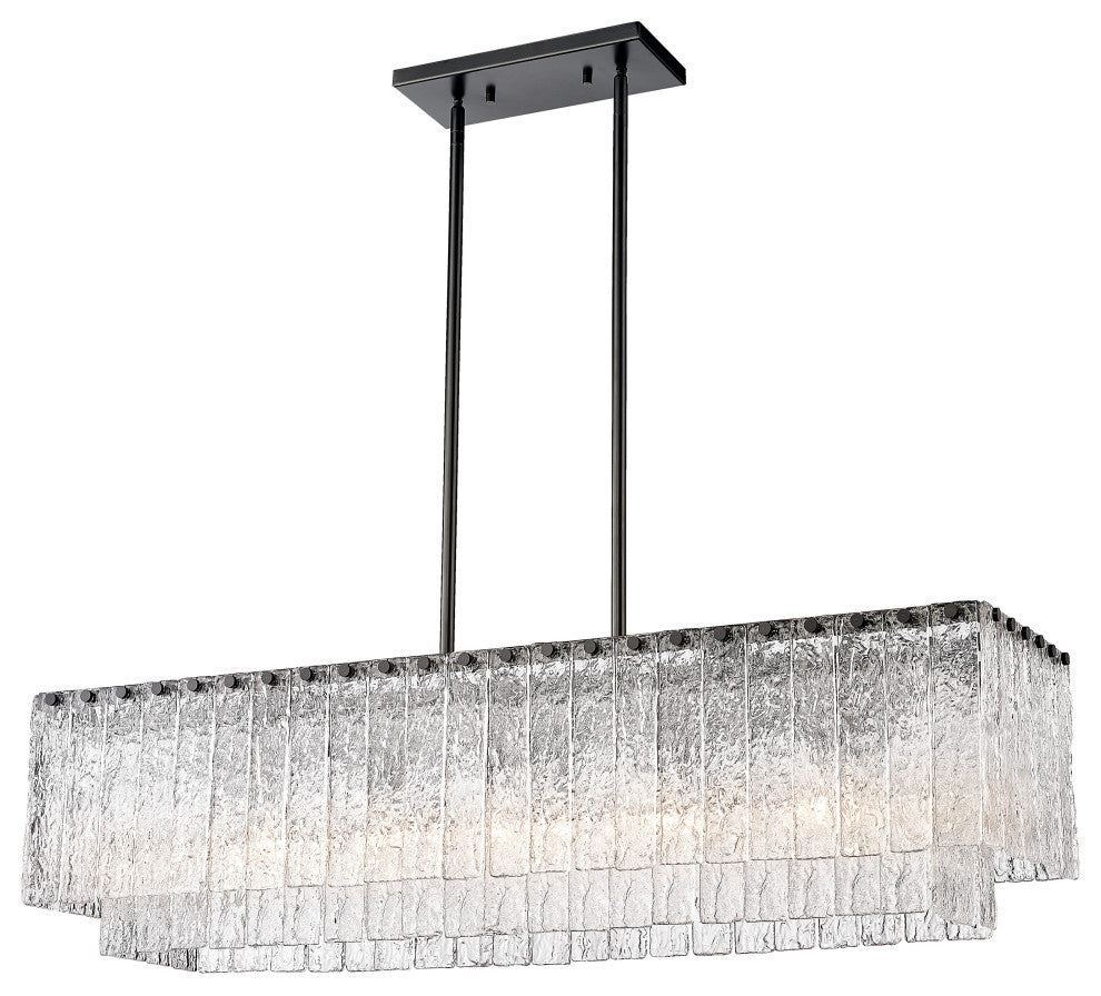 Zlite 1943-42L-MB 5-Light Island, Clear
