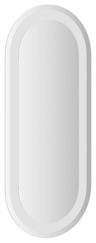 vidaXL LED Bathroom Mirror Wall Mounted Bathroom Vanity Mirror with Lights Oval