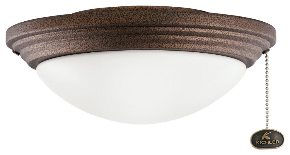 Kichler 380912WCP LED Fan Light Kit, Weathered Copper Powder Coat Finish