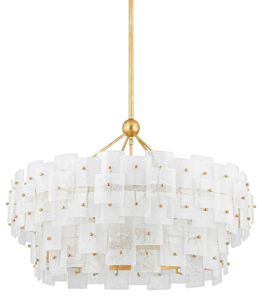 Jacik Chandelier, Vintage Gold Leaf