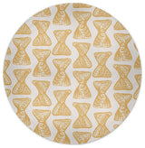 Bongo Rhythm Rug, Yellow, 5' Round