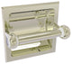 Clearview Recessed Toilet Paper Holder with Twisted Accents, Polished Nickel