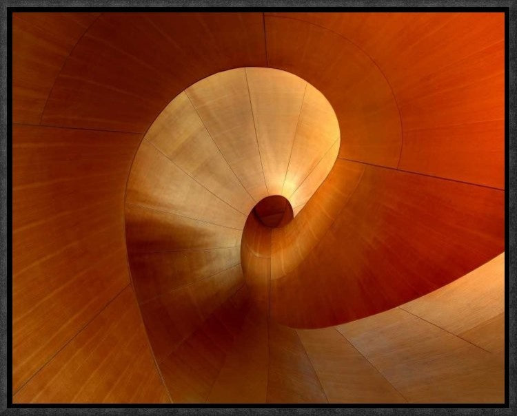 "The Curve" Framed Canvas Giclee by Roland Shainidze, 17x13"