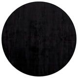 Gloria Contemporary Area Rug, Black, 7'9" Round