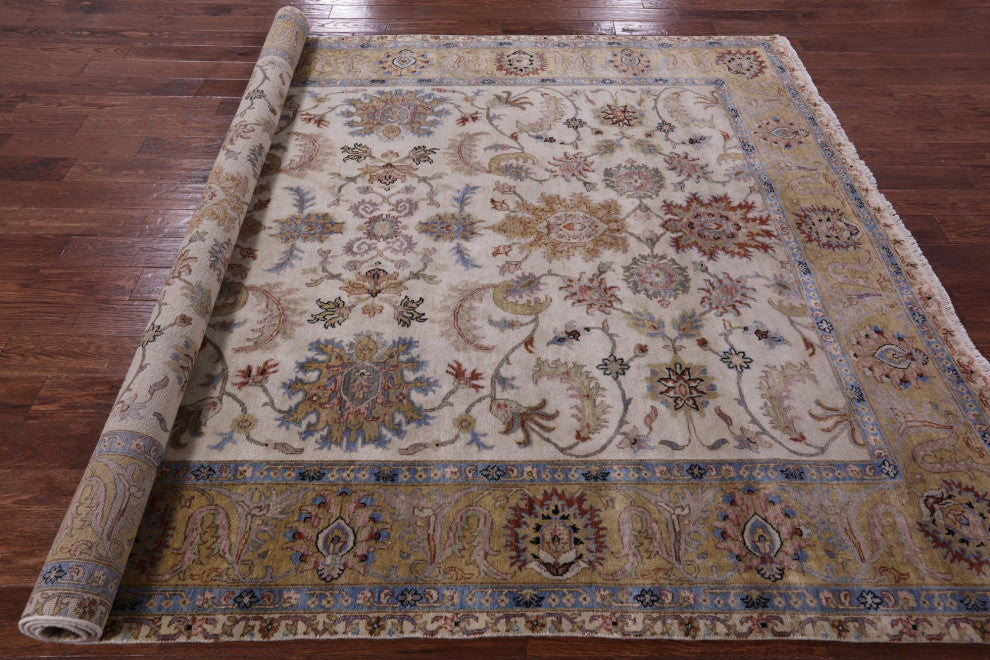 Handmade Persian Tabriz Wool Rug 7' 9" X 10' 0" Q9026