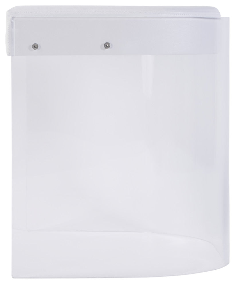 Solara 20" Seat Height Acrylic, Upholstered Accent Stool