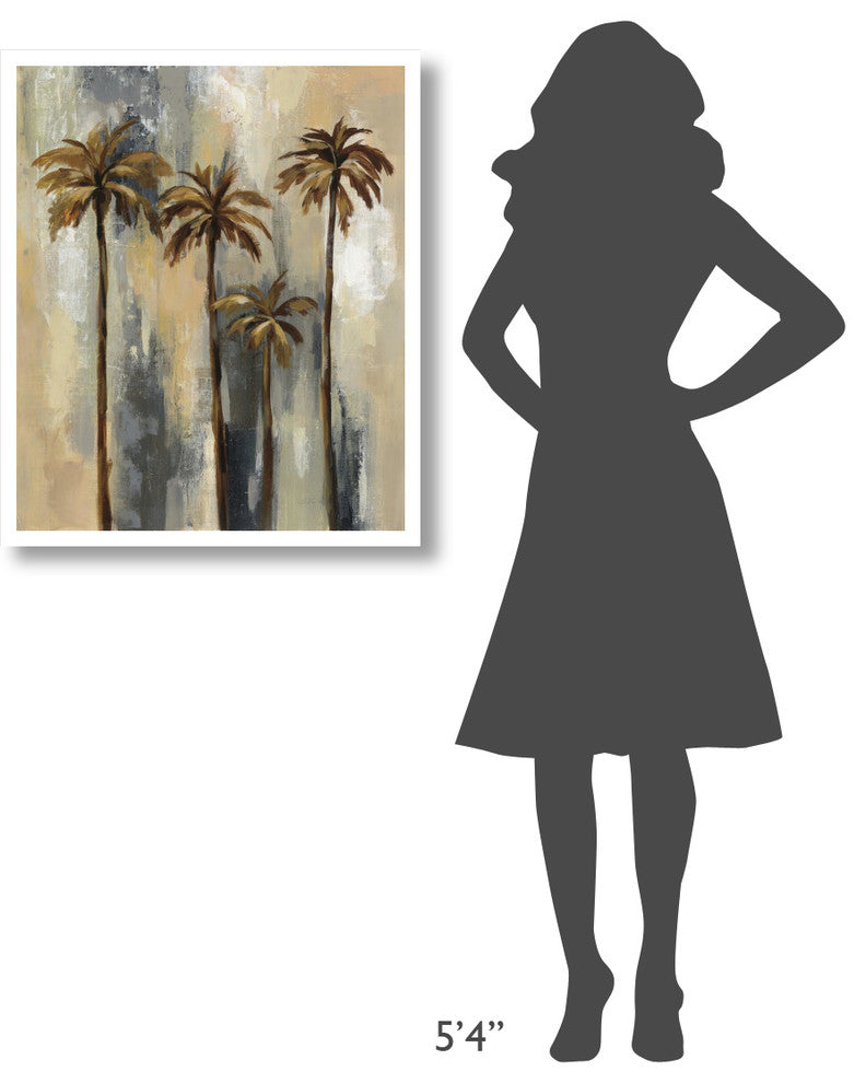 "Palm Trees II" Digital Paper Print by Silvia Vassileva, 27"x32"