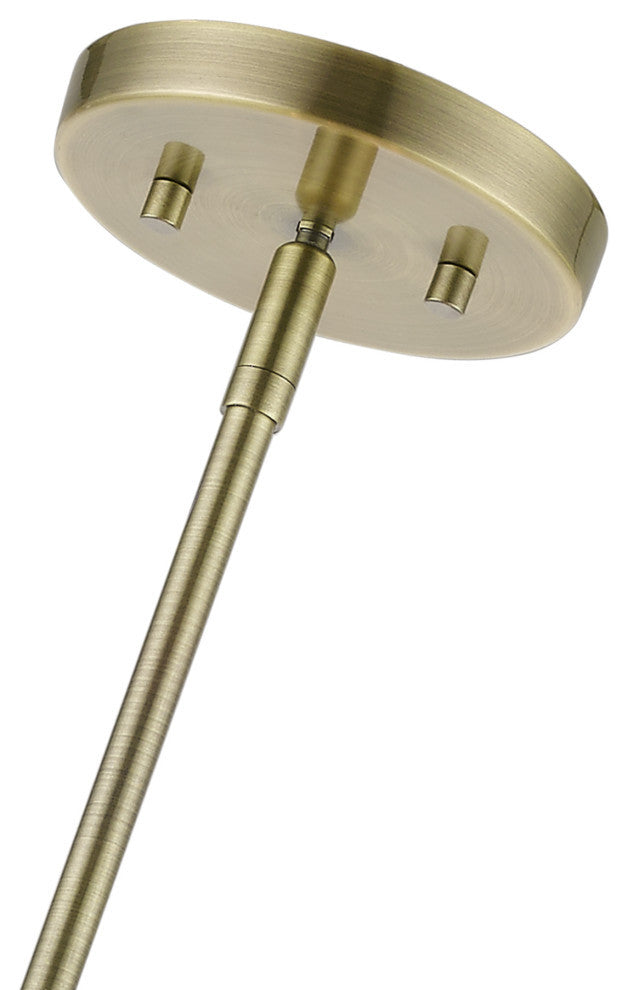 Cresthaven 4 Light Antique Brass Pendant Chandelier