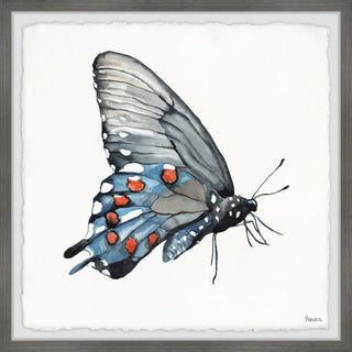 "Dotted Butterfly" Framed Painting Print, 18"x18"