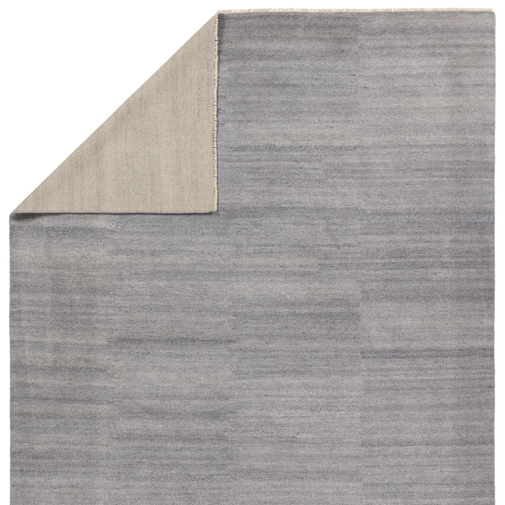 Jaipur Living Origin Knotted Solid Light Gray Area Rug, 10'x14'
