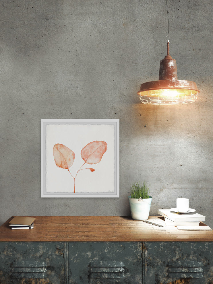 "Budding Leaf" Framed Painting Print, 24x24