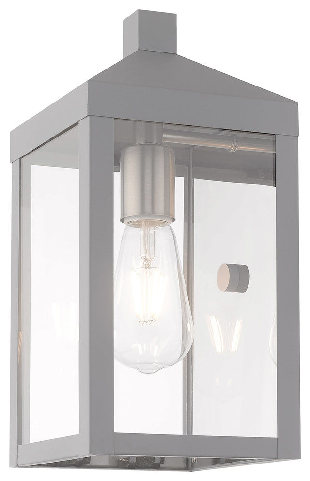 Livex Lighting Nordic Gray 1-Light Outdoor Wall Lantern