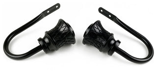 Verena Curtain Holdback, Pair, Black