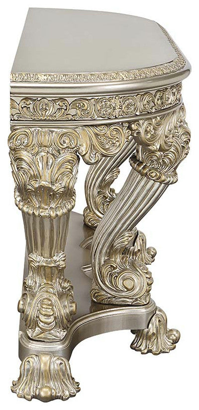 Acme Danae Sofa Table Champagne and Gold Finish