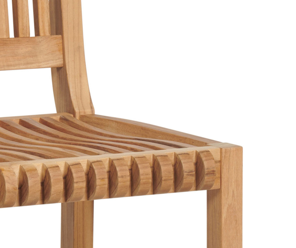 Palm Teak Outdoor Bar Chair