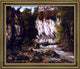 Gustave Courbet River and Cliff Framed Premium Canvas Print, 20"x25"