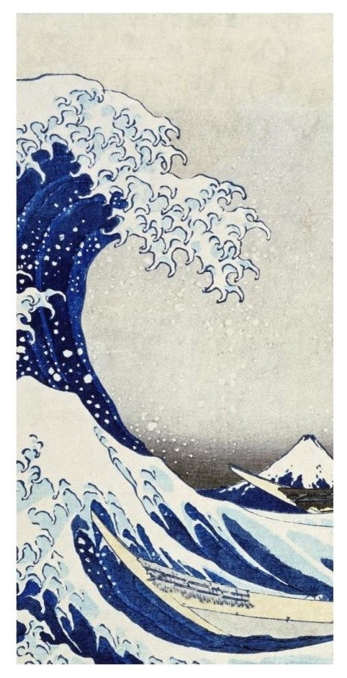 "The Great Wave of Kanagawa (right)" Digital Paper Print by Hokusai, 20"x38"