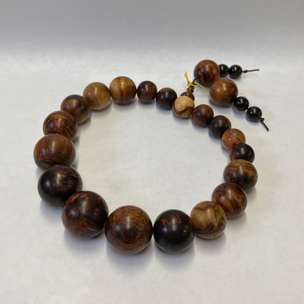 Chinese Huanghuali Rosewood Beads Hand Rosary Praying Bracelet Hws2411