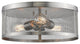 Zlite 331F14-BN 3-Light Flush Mount, Brushed Nickel