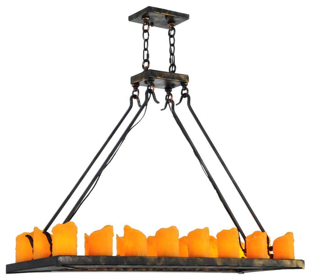 39L Loxley 18 LT Oblong Chandelier