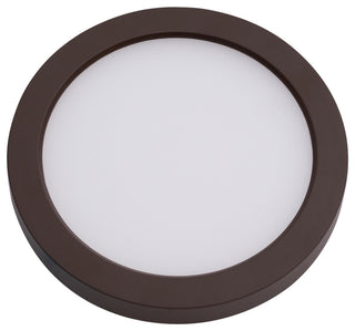 Round LED Energy Star Flush Mount, Bronze