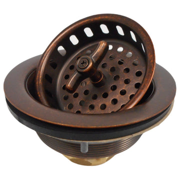 16" Rustic Farmhouse Copper Kitchen Bar Prep Sink with a 3.5"  Strainer Drain