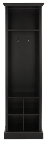 Safavieh Surrey 6 Shelf 2 Hook Hall Tree, Black