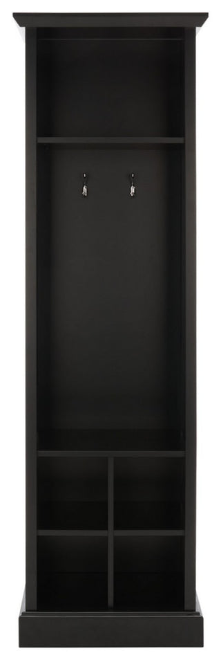 Safavieh Surrey 6 Shelf 2 Hook Hall Tree, Black