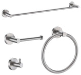 4pc Nickel Bathroom Hardware Set by ANZZI