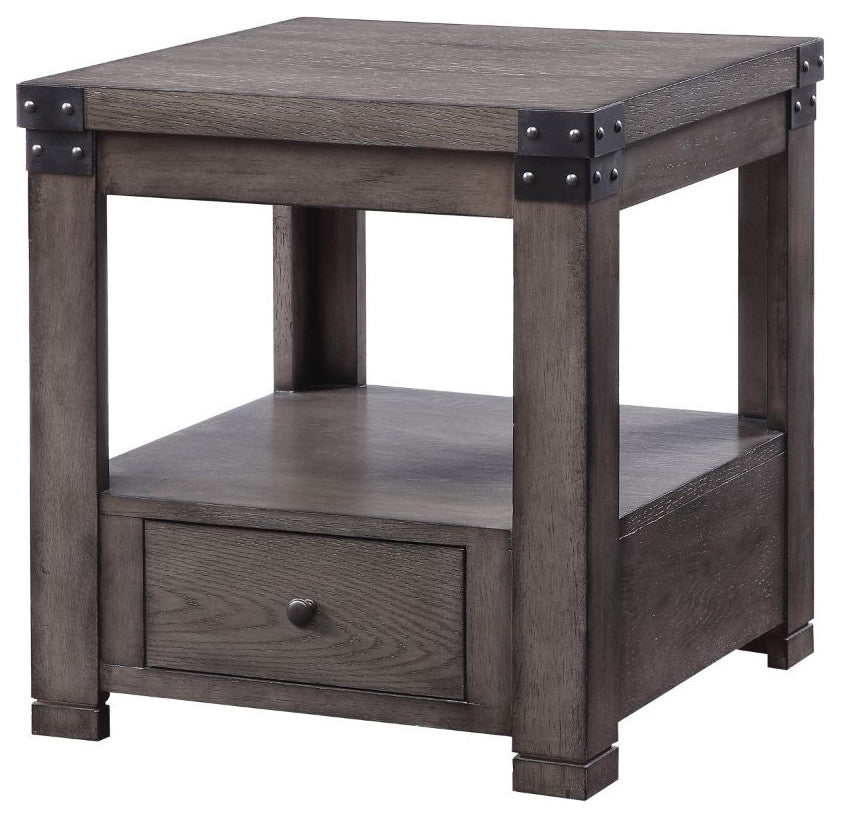 Acme Melville End Table Ash Gray