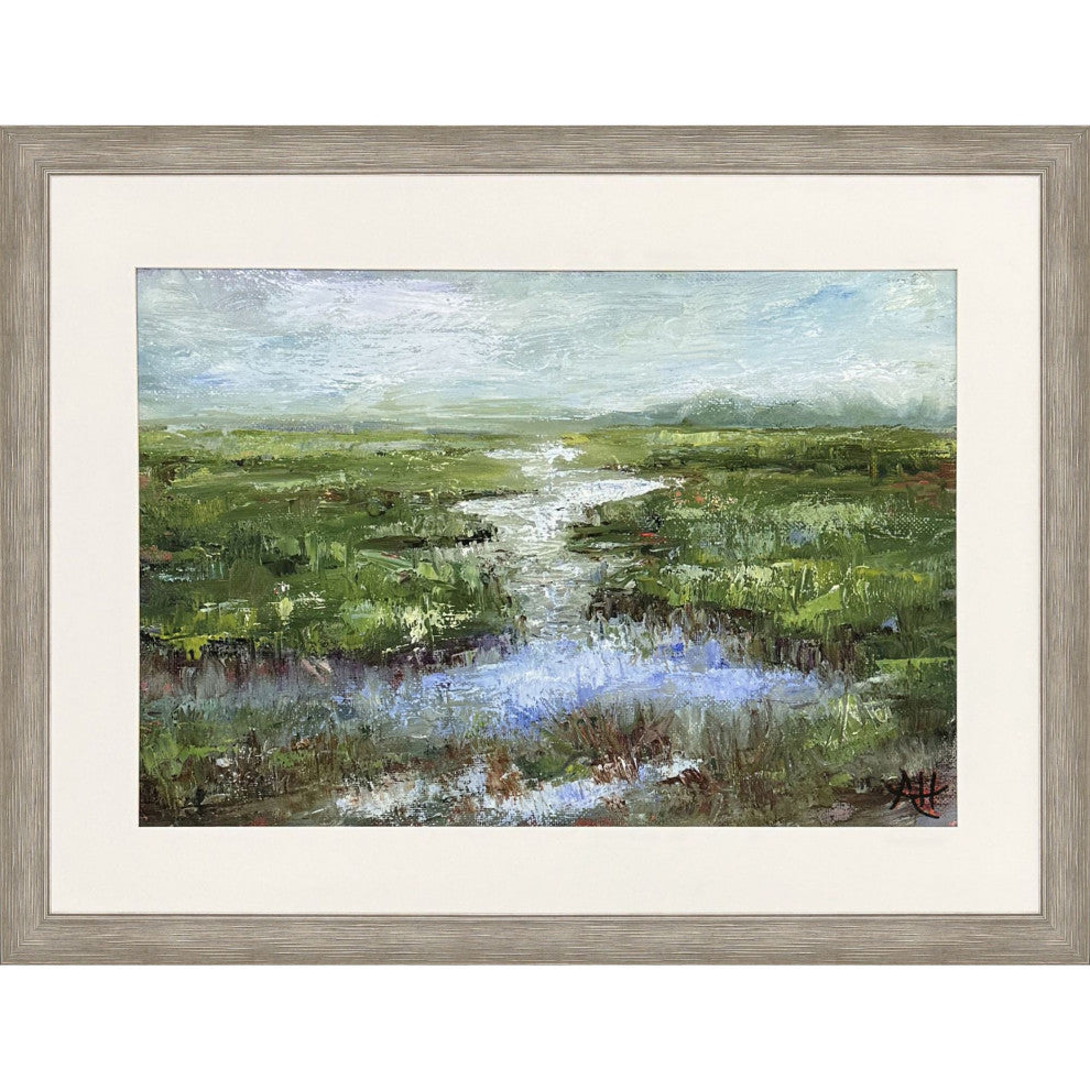 Rainy Day Marsh Framed Art