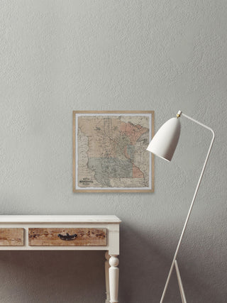"Minnesota Plan" Framed Painting Print, 24x24