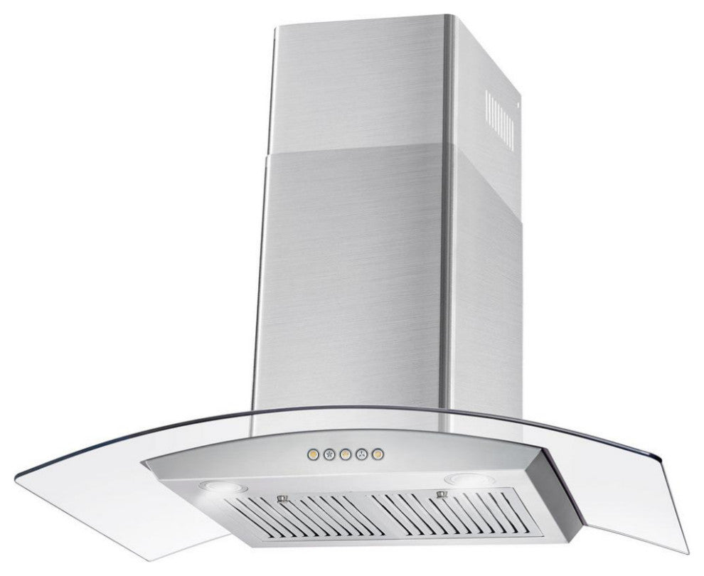 2-Piece Kitchen, 36" Gas Range and 36" Wall Mount Range Hood