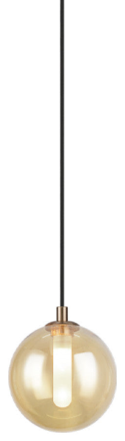 Matteo Lighting C81001AM Pendant Light, Amber Finish