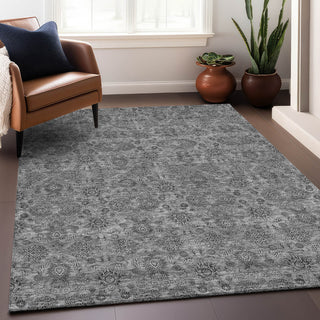 Premium Machine Washable Mayfield AMF702 Gray 3' x 5' Rug