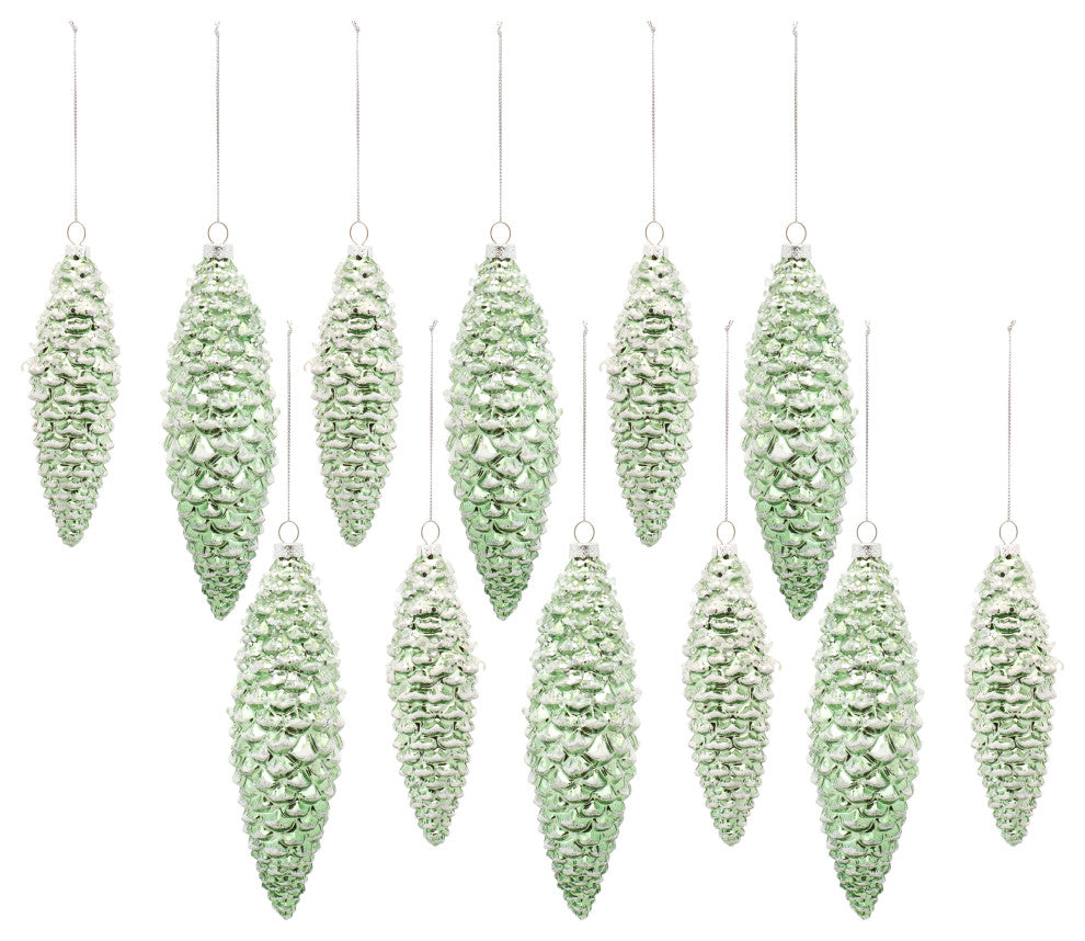 Pine Cone Ornament, 12-Piece Set