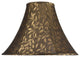 30046 Bell Shape Spider Lamp Shade, Brown, 16" wide, 6"x16"x12"