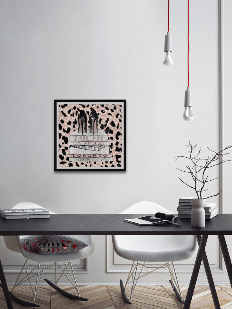 "Runway Ready" Framed Painting Print, 12x12